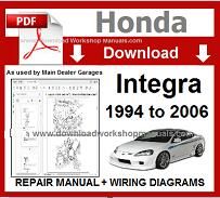 Honda Integra Service Repair Workshop Manual PDF